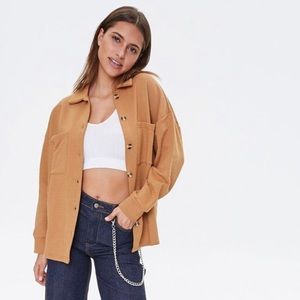 NWT Forever 21 Camel Shacket